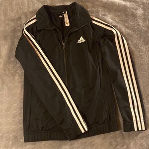 Nike jacket back and white striped.